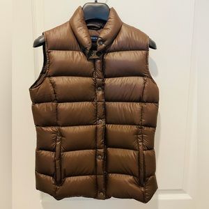 Lands’ End Brown Down Vest